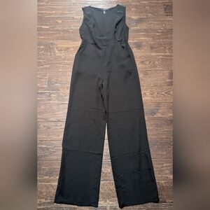 Forever 21 Pant Jumpsuit Plunging V Neckline Sleeveless in Black